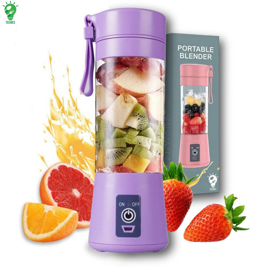 USB Chargeable Juicer Blender 6 Blades 380ml - Portable Juicer Cup & Smoothie Maker