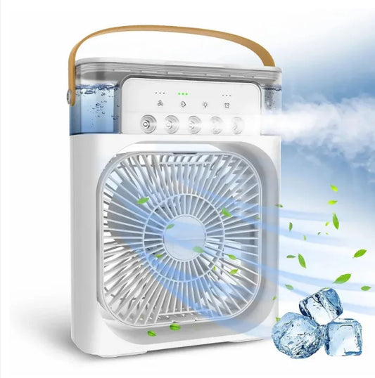 Portable rechargeable humidifier fan