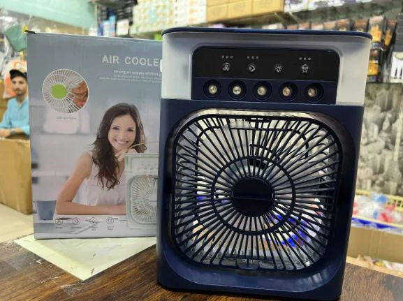 Portable rechargeable humidifier fan