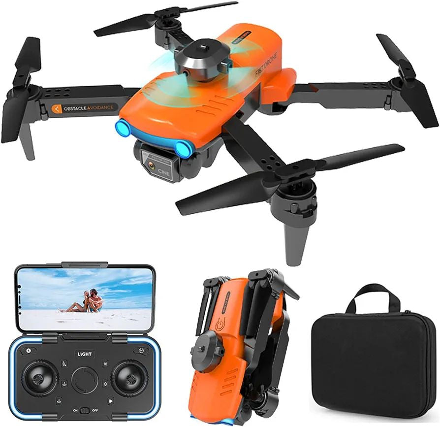 F187 Drone with 480p Wi-Fi Camera & Dual Lens | Foldable Remote Control Drone with Altitude Hold & Obstacle Avoidance