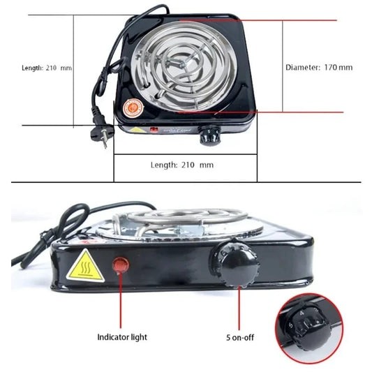 Electric Stove - Single Electric Heater - Compact and Efficient Cooking Solution