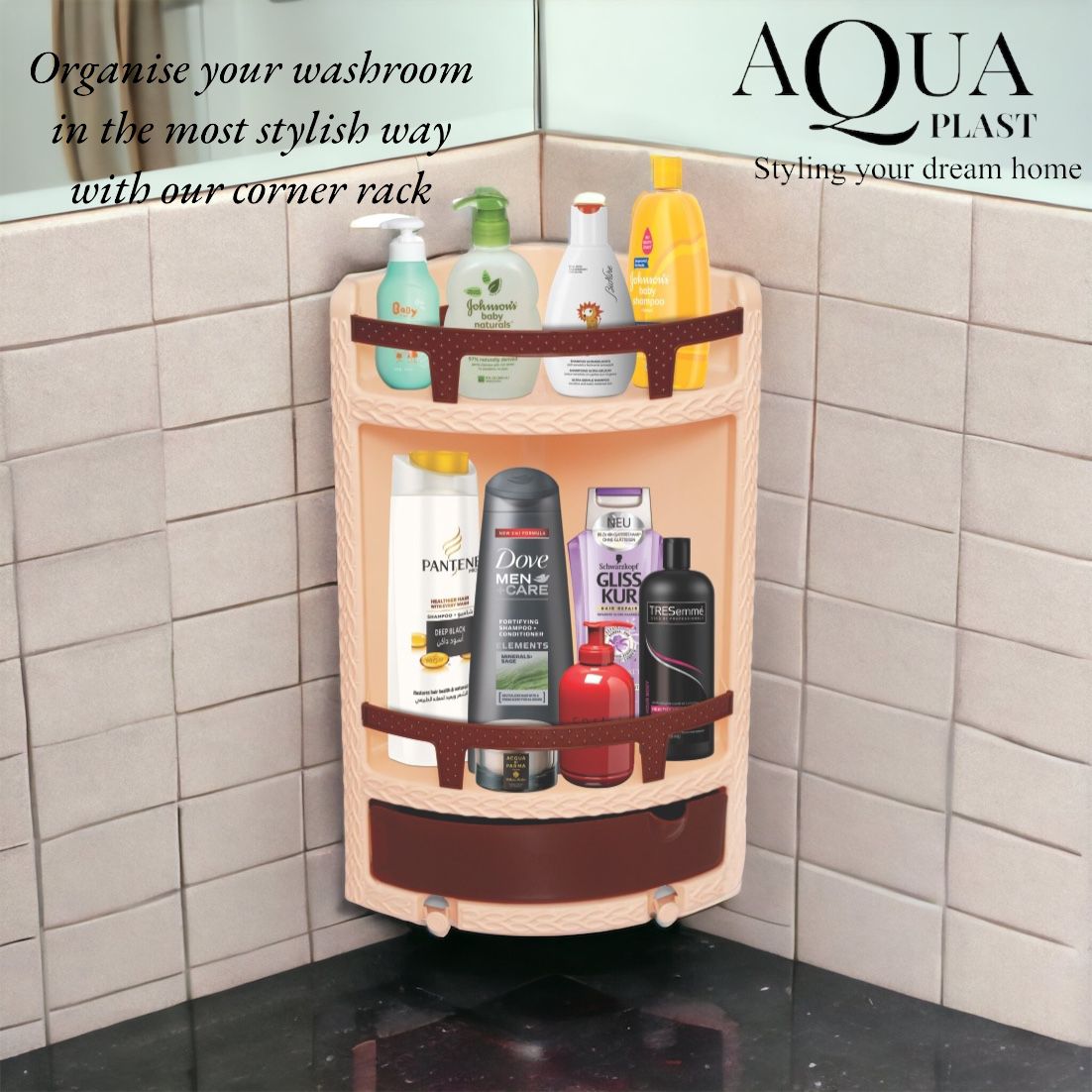 Bathroom corner rack