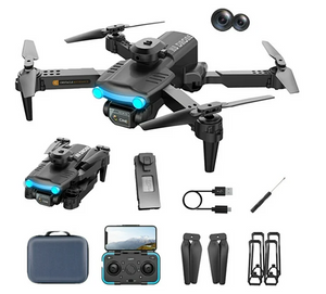 F187 Drone with 480p Wi-Fi Camera & Dual Lens | Foldable Remote Control Drone with Altitude Hold & Obstacle Avoidance